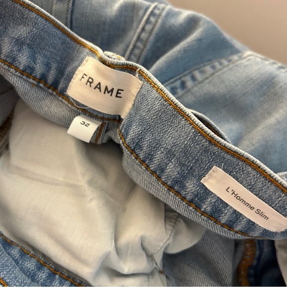 ❤️ Frame Denim Light Blue Slim Jeans 34 - Picture 5 of 10